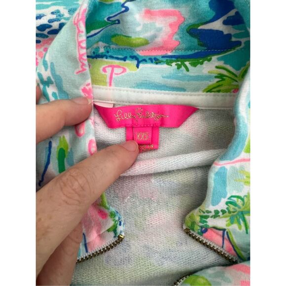 Lilly Pulitzer Leona Womens Multicolor Honda Classic Golf Popover Size XXS - Picture 4 of 7